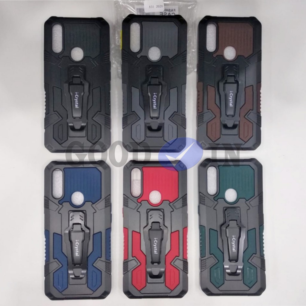 Case Oppo A31 2020 - Case Robot Standing + Jepit Pinggang - Case Robot