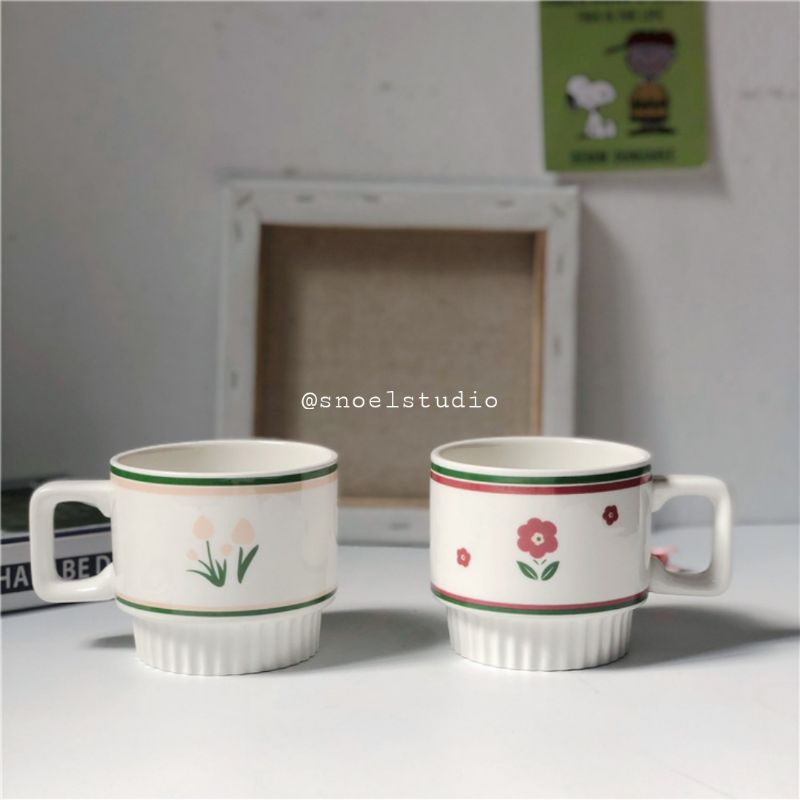 MUG GELAS LUCU / GELAS UNIK / GELAS KOREA / GELAS CANTIK / GELAS AESTHETIC / GELAS ONDO