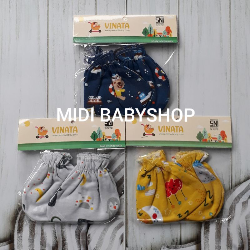 1 Set sarung tangan dan kaki Bayi Premium Vinata