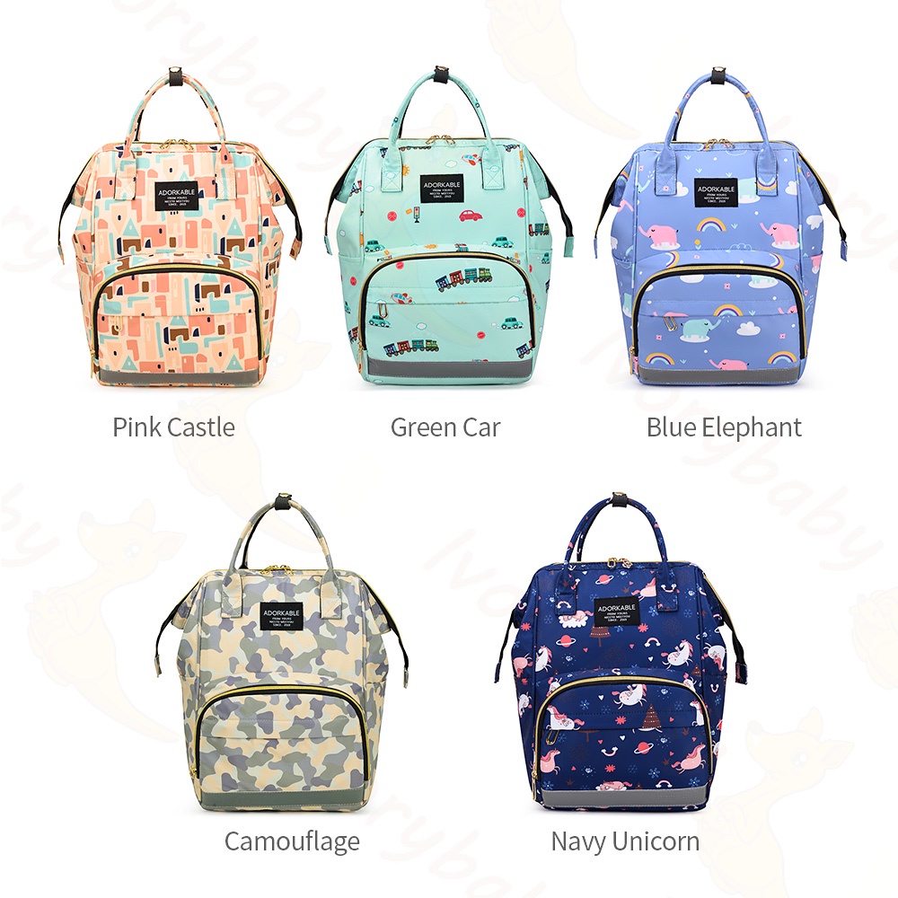 Ivorybaby Tas ransel bayi multifungsi tas perlengkapan bayi diaper bag