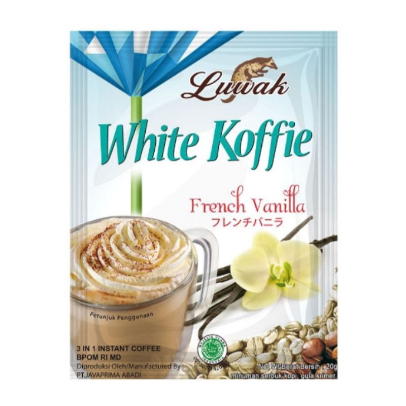 

white koffie french vanilla isi 5 . berat 20grm