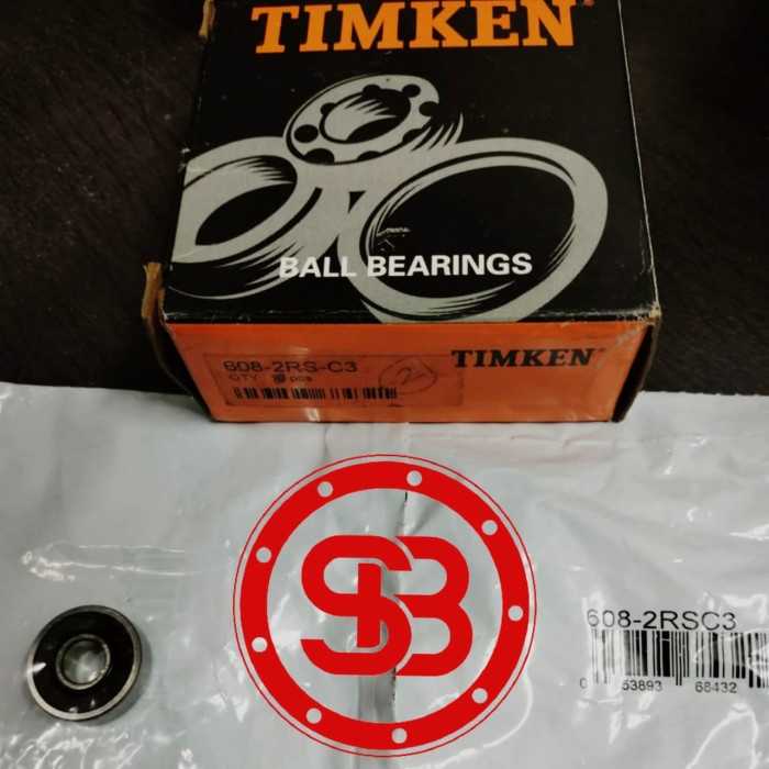 LAHER 608 2RS / 608 2RS C3 TIMKEN ORIGINAL MINIATUR BEARING