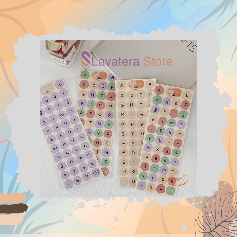 

Stiker Alfabet / Stiker Huruf Berwarna / Stiker Foto Mini