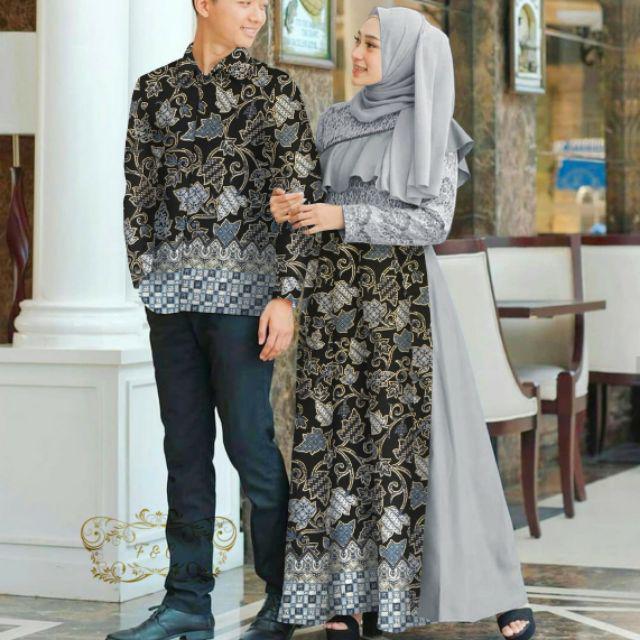 2 UKURAN L XL CP COUPLE ALAZKA BATIK FEHM-Abu