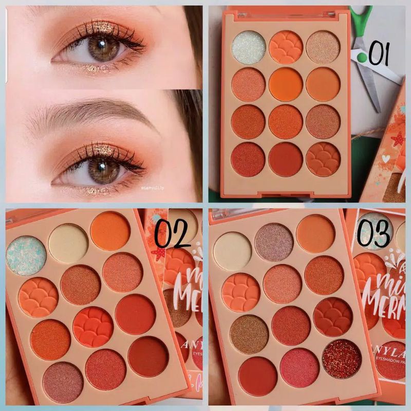 ECER!! EYESHADOW ANYLADY PALETTE MERMAID BEST SELLER NO. 807/807B