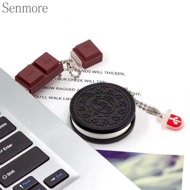 Pendrive128gb 1TB 2tb 1GB / 8 / 16 / 32 / 64 64 Gb Desain Kartun Kelinci Putih Coklat Chips Untuk Hadiah