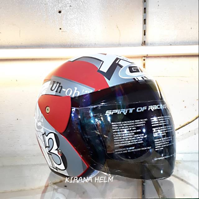 Helm Gm Evolution Original - Gambar Tazmania Merah Doff