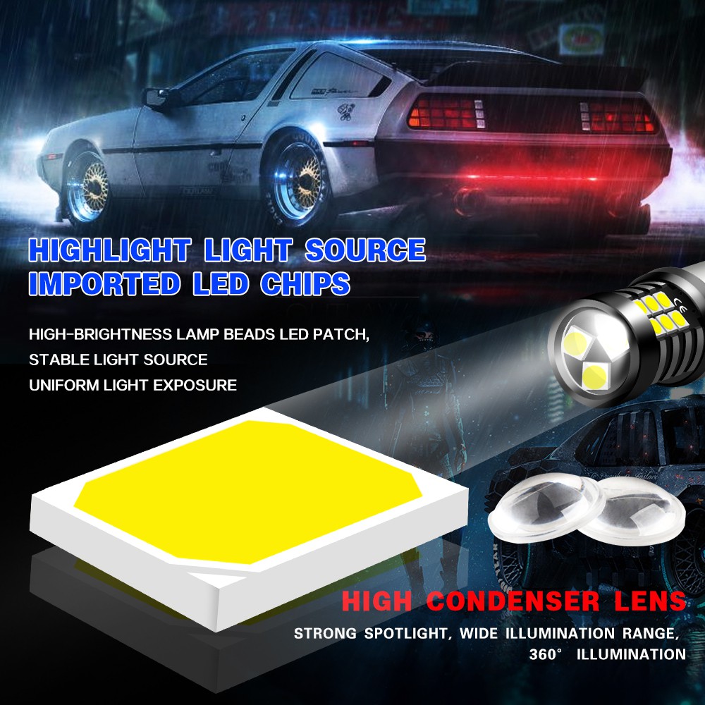 1pcs Lampu Led 21smd 1156 Ba15S P21W 7440 T20 T15 3157 Flash 3 Waktu 12v Untuk Mundur Mobil