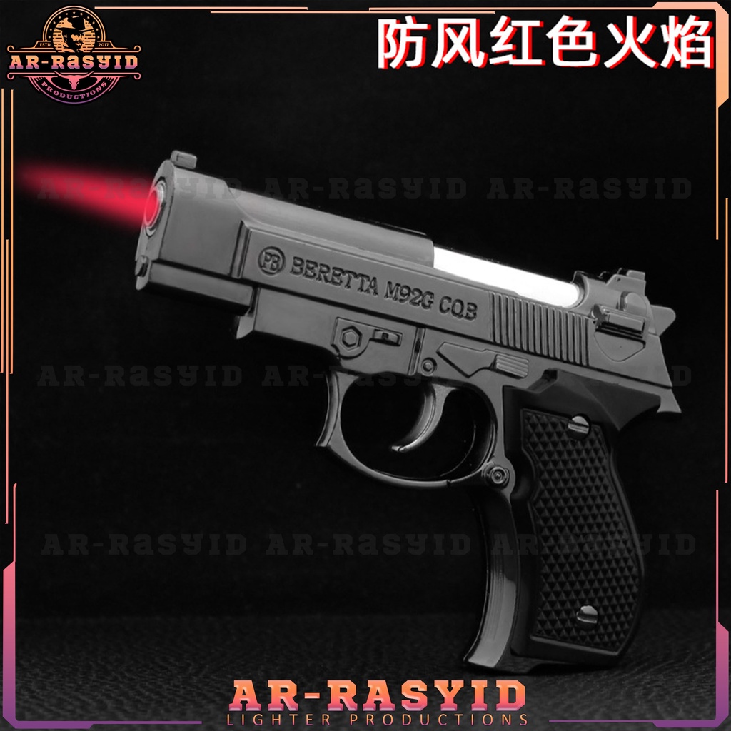 BISA COD Korek Api Bara Gas Pistol Beretta M92G COB PS 67