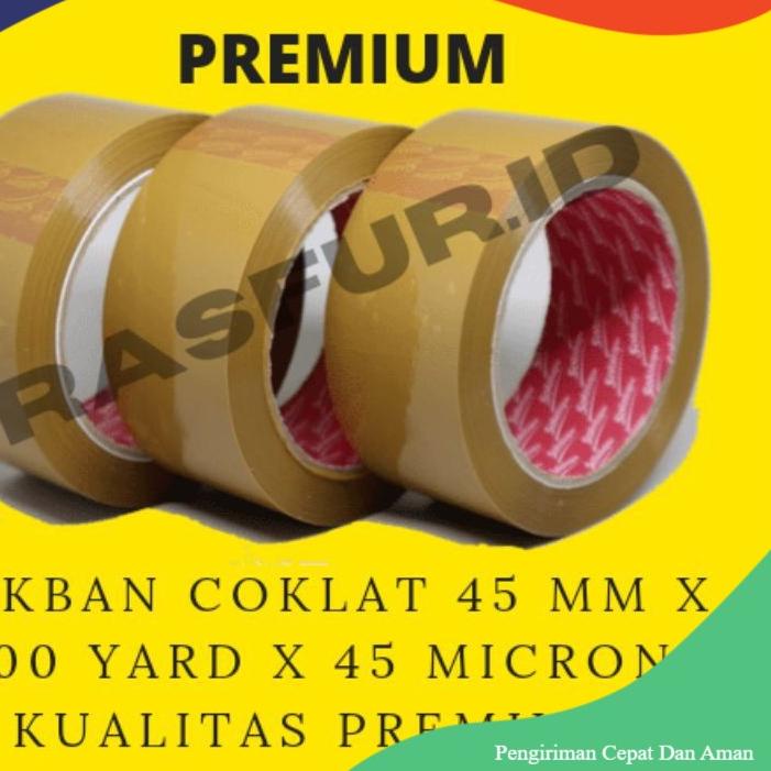 

[KODE 77] Lakban Coklat 45 MM X 100 YARD Kualitas Premium harga bersaing