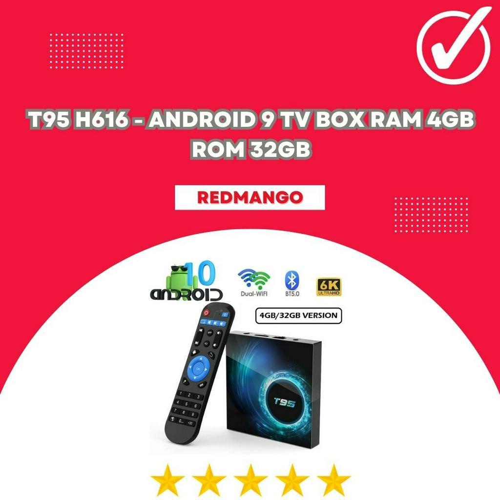 T95 H616 - Android 9 Smart Android TV Box 6K - RAM 4GB ROM 32GB