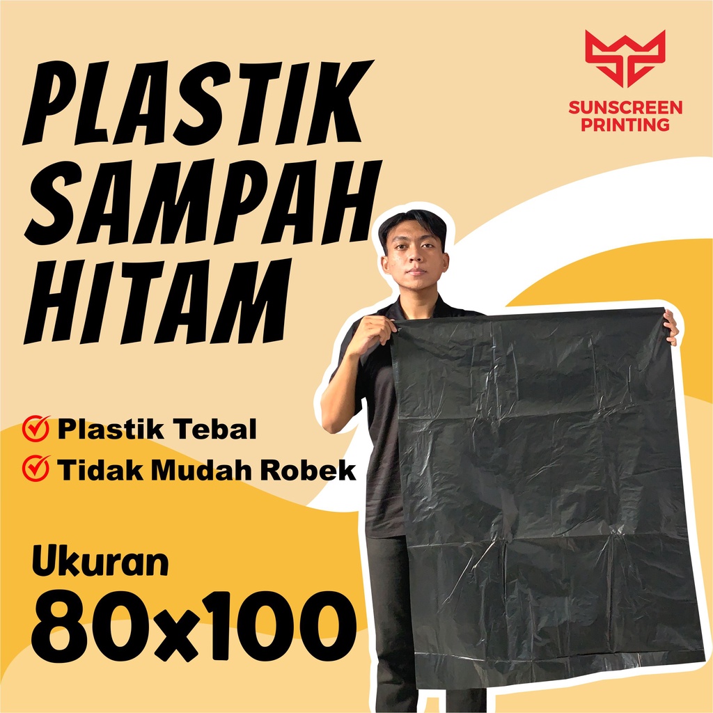 Kantong Plastik Sampah Hitam 50x70 60x80 60x100 80x100 90x120