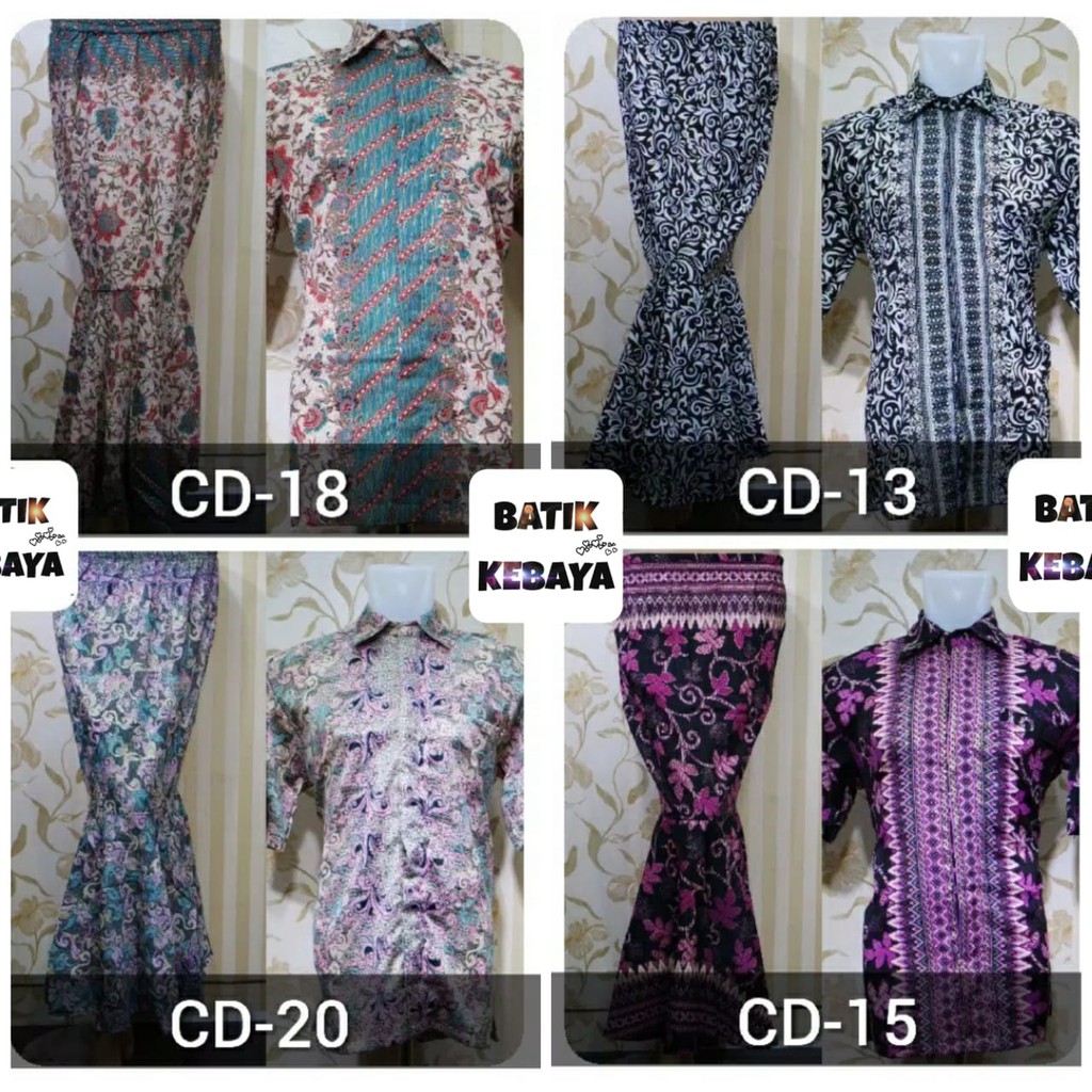 ROK DUYUNG BATIK DAN KEMEJA BATIK - SET COUPLE BATIK - BATIK MODERN - ROK MERMAID BATIK -KEMEJA PRIA