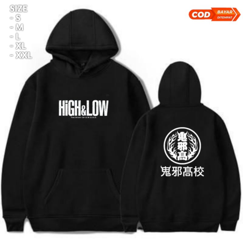Hoodie sweater jaket pria/high and low distro/jaket pria "High & Low"
