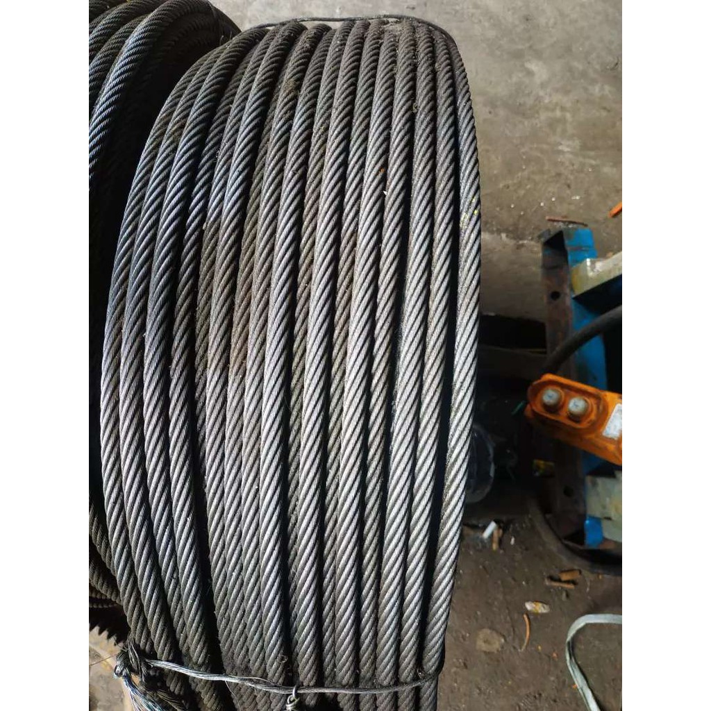Kawat Seling 9 9mm Tali Seling Galvanized Steel Wire Rope 9mm (Meteran)