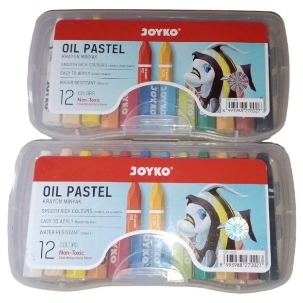

Krayon Joyko 12 warna Oil Paste Original Joyko