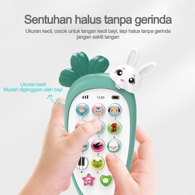 Mainan Ponsel Bayi/Telepon Pendidikan Awal dengan Lampu Musik/Mainan handphone bayi/Mainan bayi L75