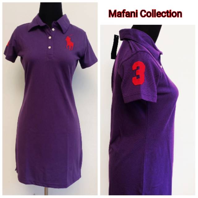 purple polo dress