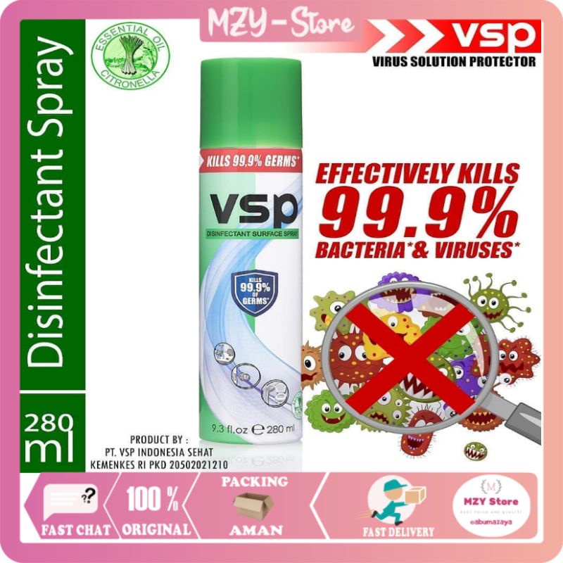 VSP Disinfectant / Disinfektan VSP Spray Anti Virus 280 mL