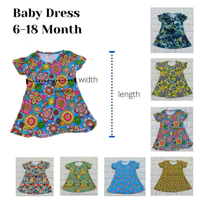 Set Baby Dress Legging , Setelan Daster Baju Bayi dan legging 6-18 bulan