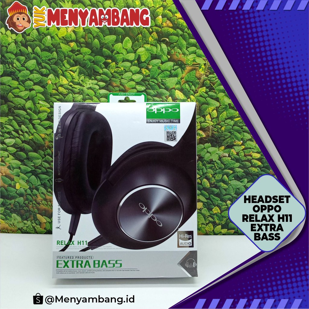 41680 | HF-Oppo Bando H11 | Headphone Oppo Relax H11 Extra Bass