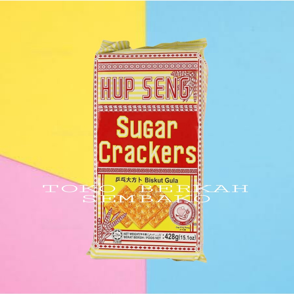 

Hup Seng Sugar Crackers Biscuit 428 gr / Hupseng Gula Manis Biskuit