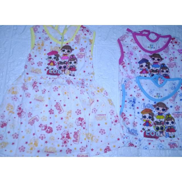 daster dress anak lol pony strawberry murah