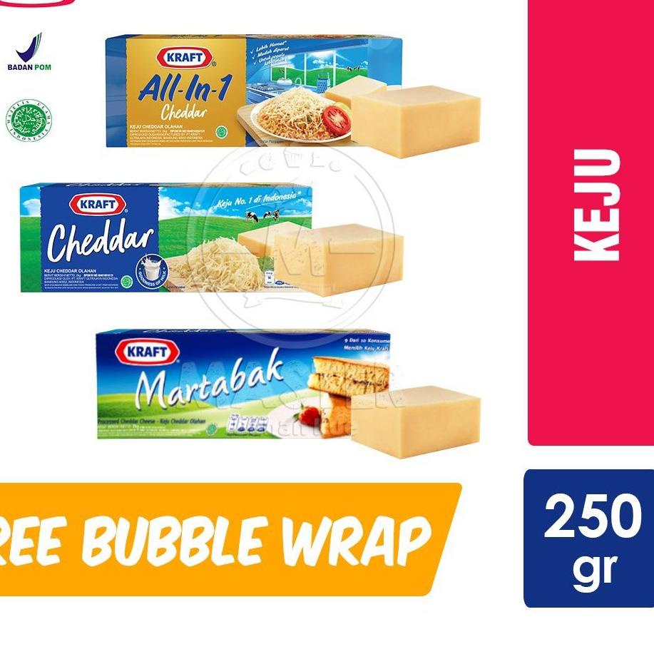 

[KODE K0AT0] Kraft cheddar / Martabak 250gr