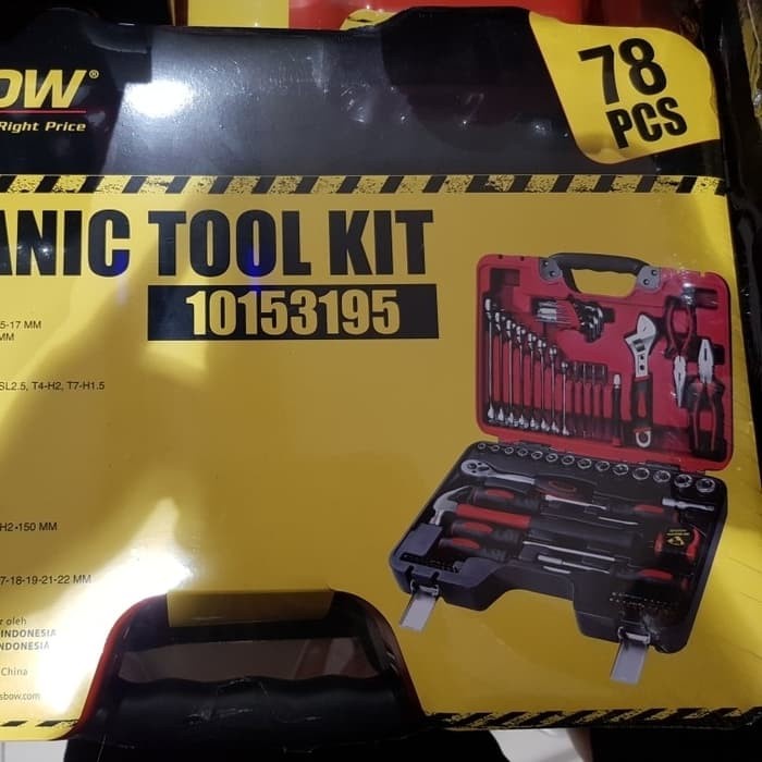 ToolKit 78 Box Set Tool Kit ORIGINAL Krisbow Kotak Perkakas Mekanik