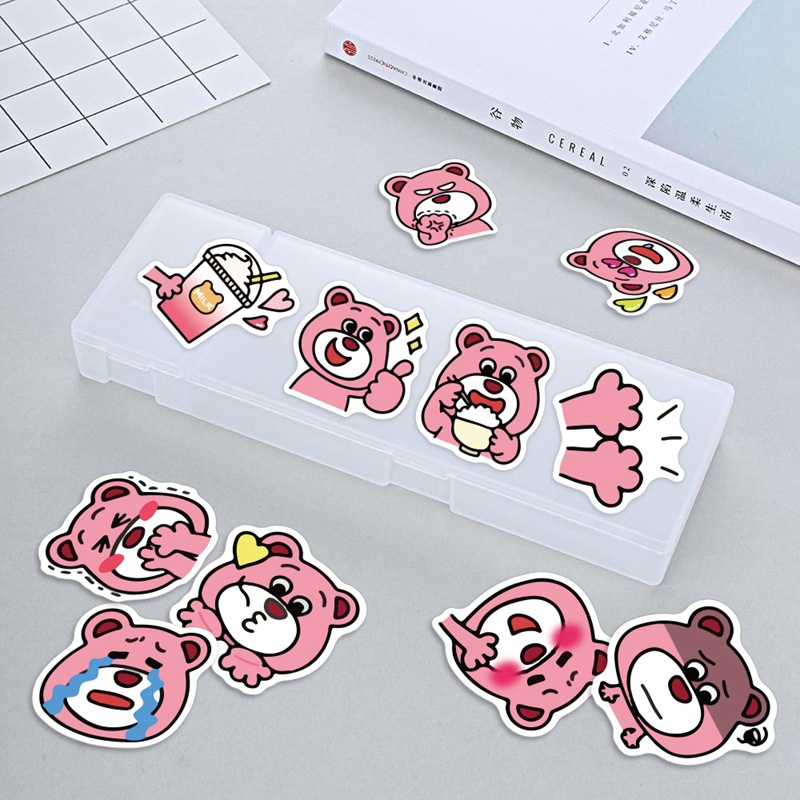 40 Mainan lucu stiker beruang kartun anak-anak termal mug Jurnal bahan tas ponsel case tangan Buku s