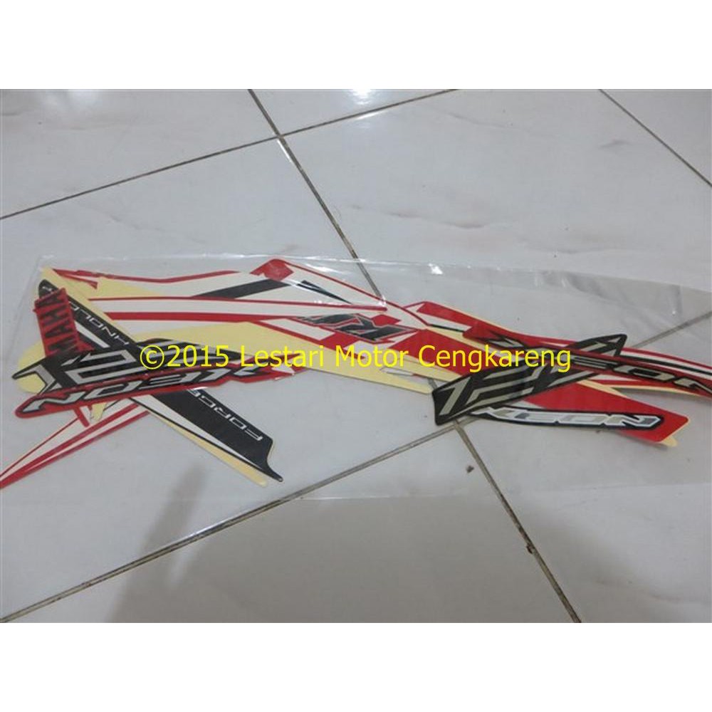 Stiker Stripping Body Xeon RC Merah Putih