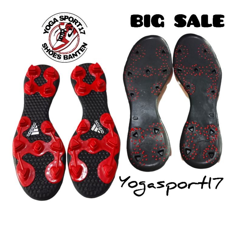 Outsole Sepatu bola adids f10, Sol sepatu bola ori dua warna