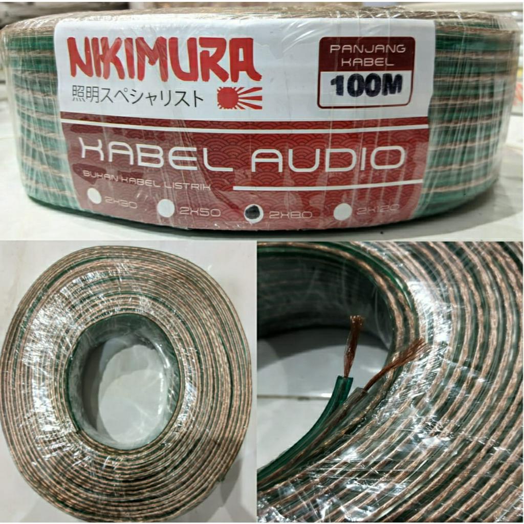 Kabel Monster Kabel Transparan 2x80 Kabel Audio Speaker 100m Full Mikotek