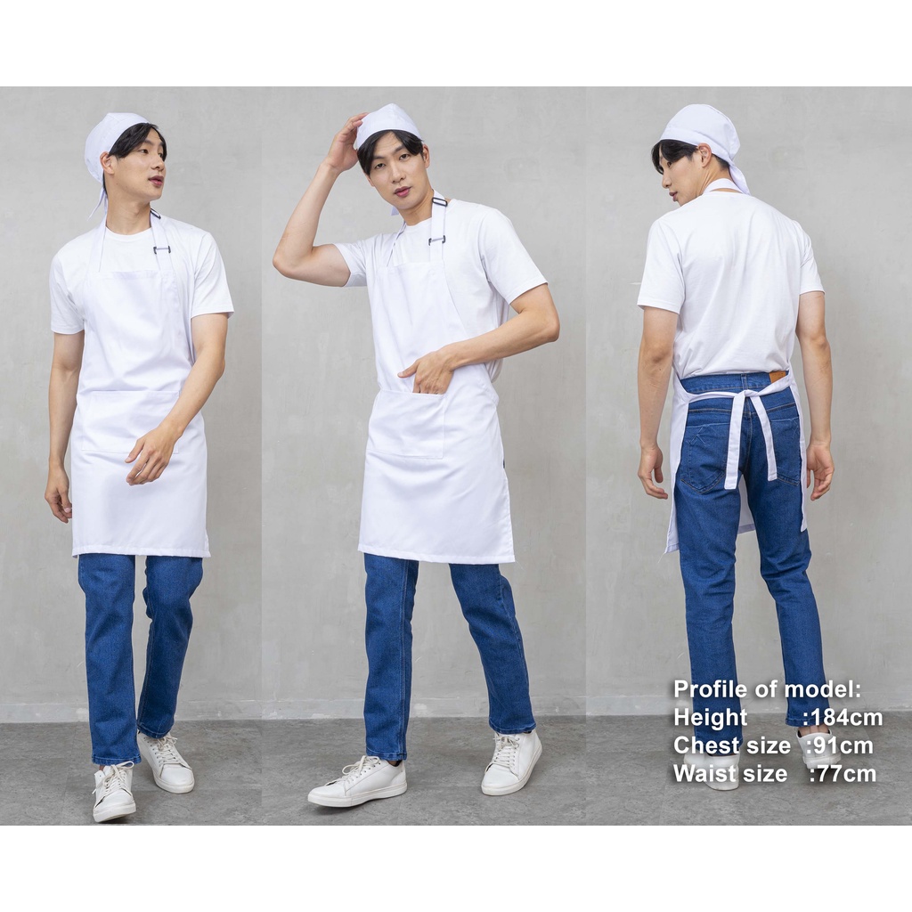 apron chef/apron barista /celemek barista/celemek masak / apron kitchen / celemek dapur /apron polos