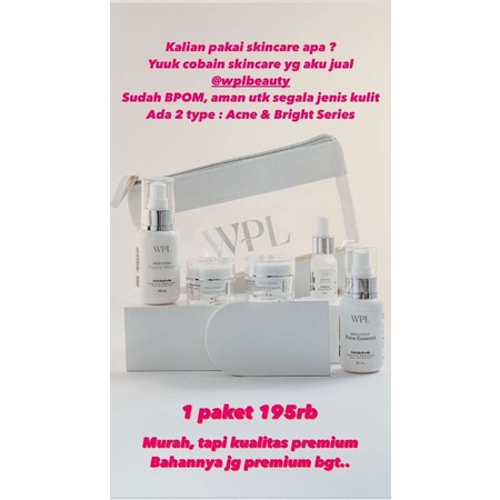 WPL beauty skincare by Winny Putri Lubis paket Platinum