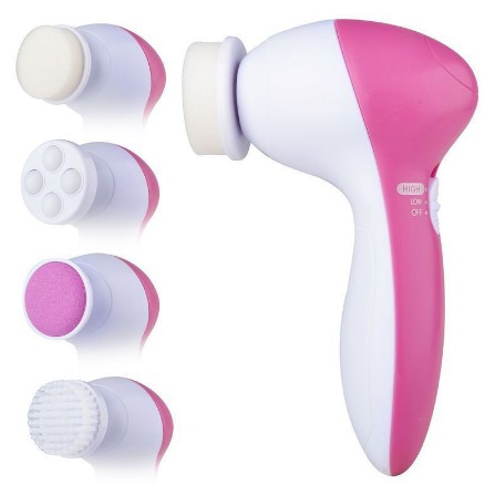 Biutte.co Pembersih Muka Elektrik Lumispa Facial Care 5 in 1 - AE-8782 - White