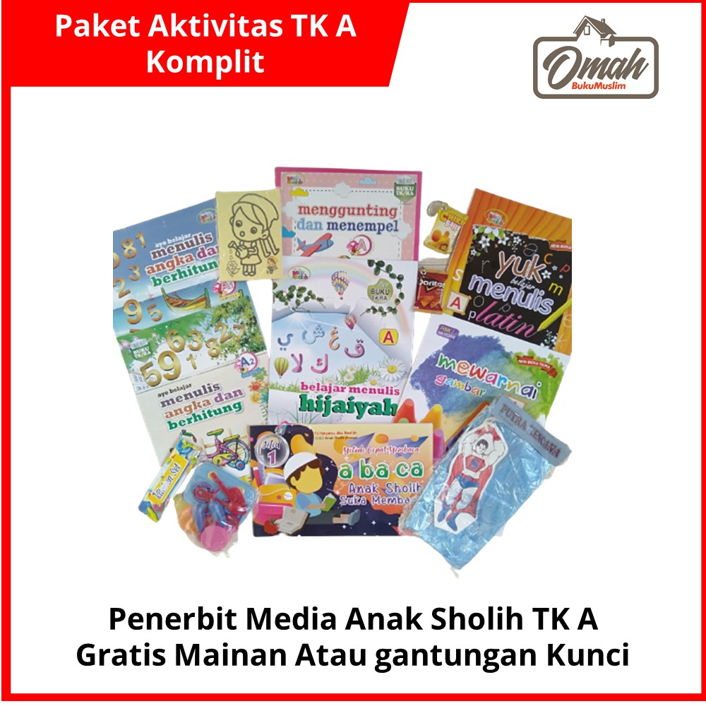 Paket Buku Aktivitas Untuk TK A Komplit Gratis Mainan Anak