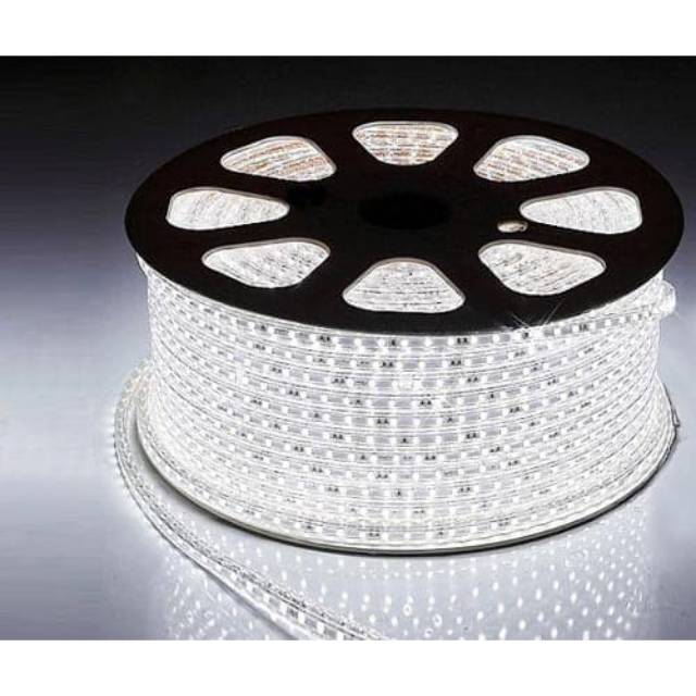  Lampu  Led  Strip Selang  5050 Putih White 100meter SMD AC 