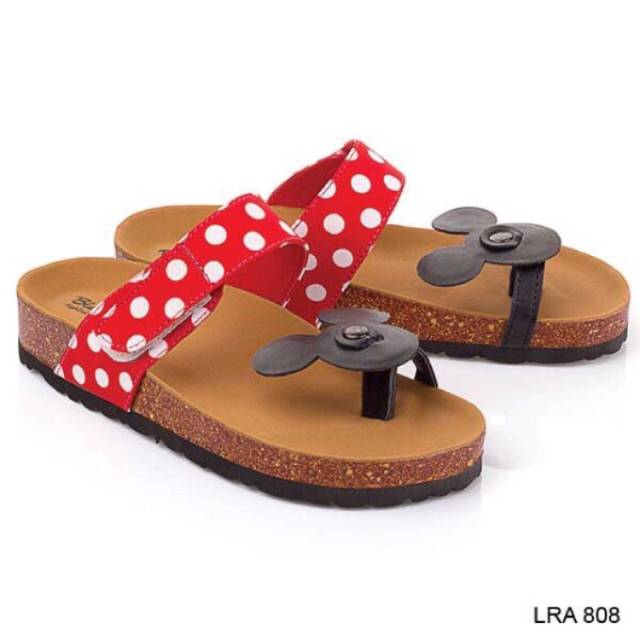 SB Sandal Birken Wanita Polkadot