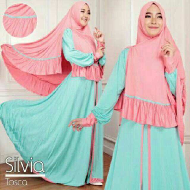 Promo  SALE ISIN STOK   Syari silvia gamis busana muslim wanita