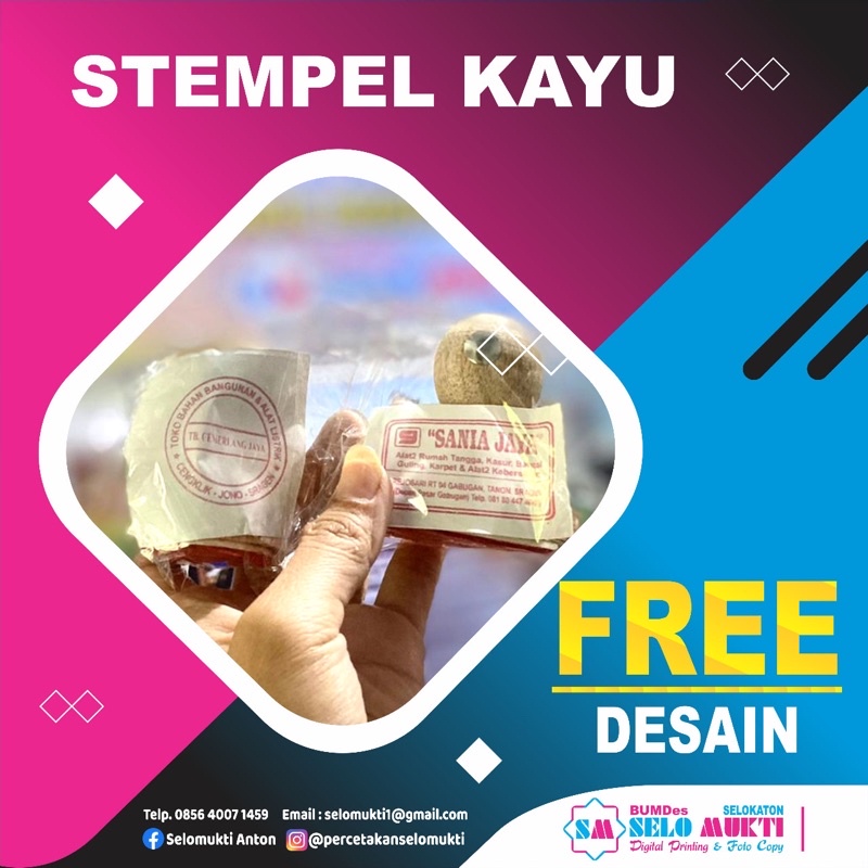 

stempel kayu custom