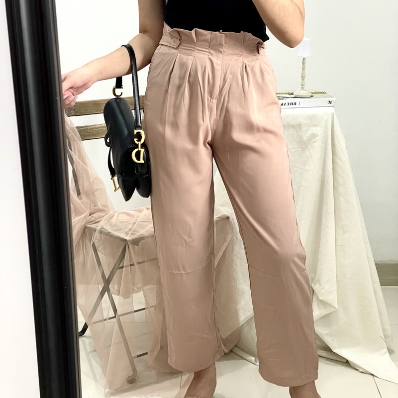 IL - Yves Celana Kulot / Kulot Kantor / Celana Fashion Wanita / Highwaist Pants