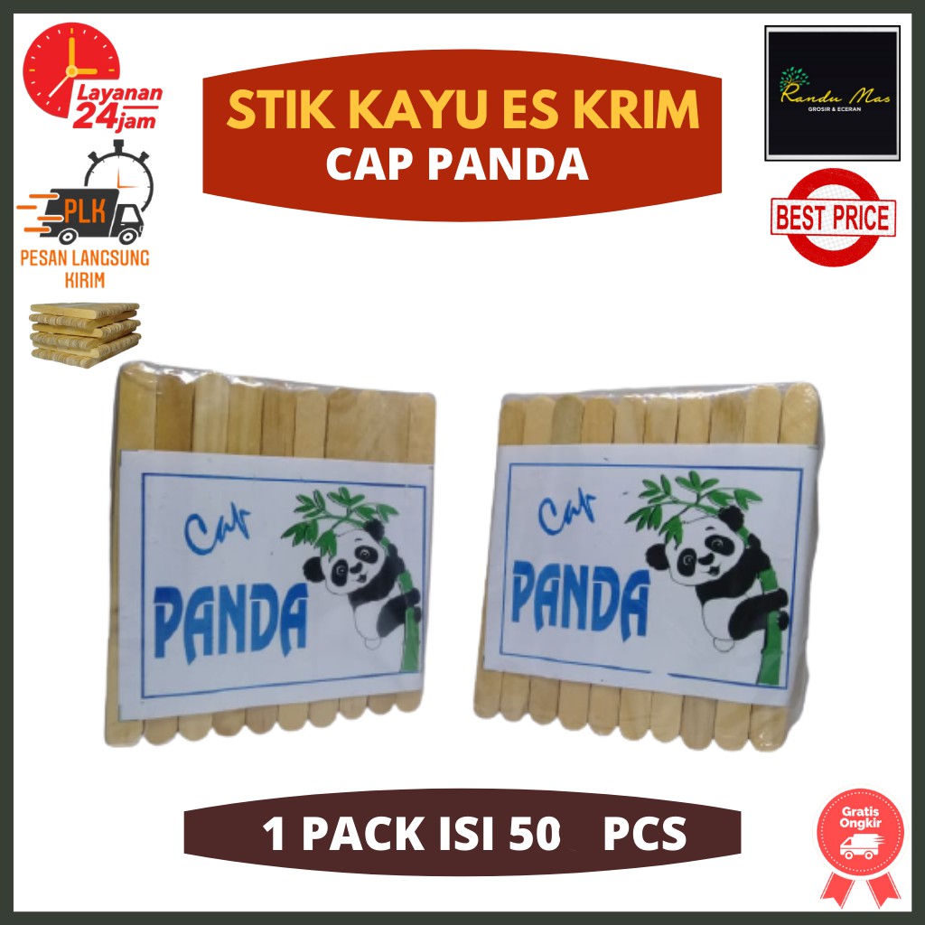 Stik Es Krim |Stik Es Krim 50 Pcs|Stik Es Krim Premium|Stick Ice Cream Kayu|Kerajinan Stik Eskrim