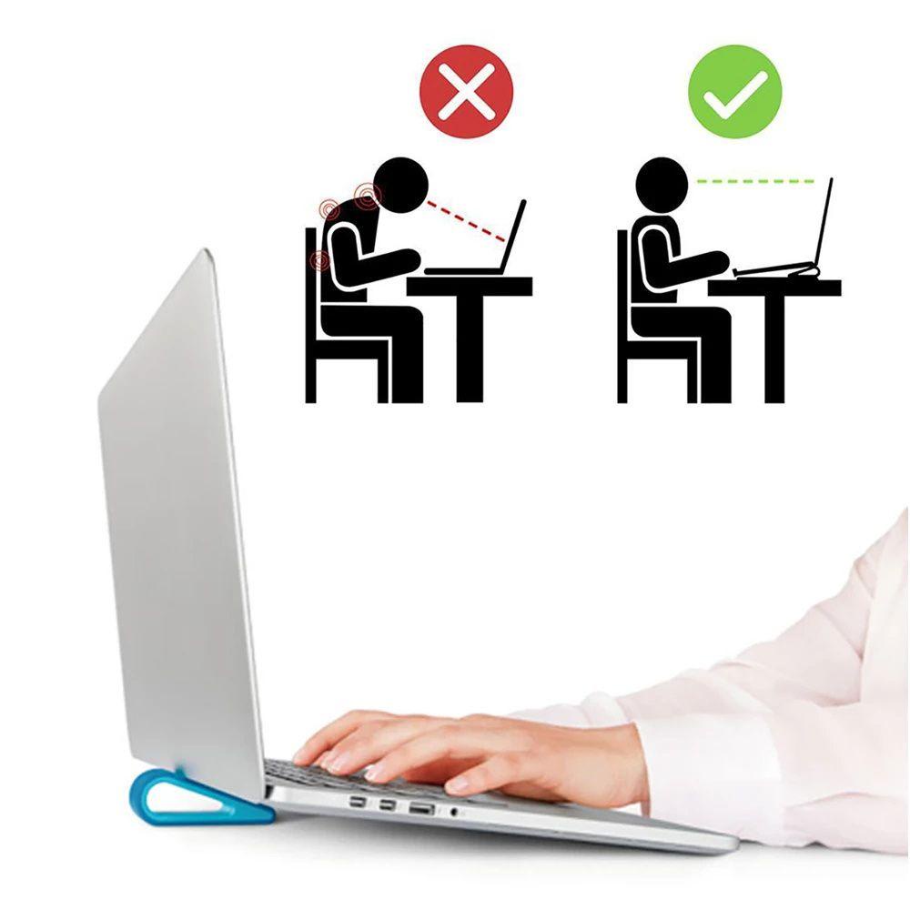 Augustina Stand Sudut Laptop Portable Simple Base Pad PC Peningkatan Rak Cooler Base Bantalan Pendingin Laptop