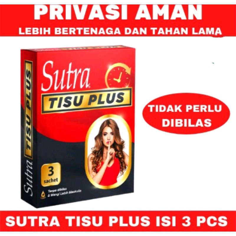 Sutra Tisu Plus Isi 3 Sachet - Tisu Magich (privasi aman)