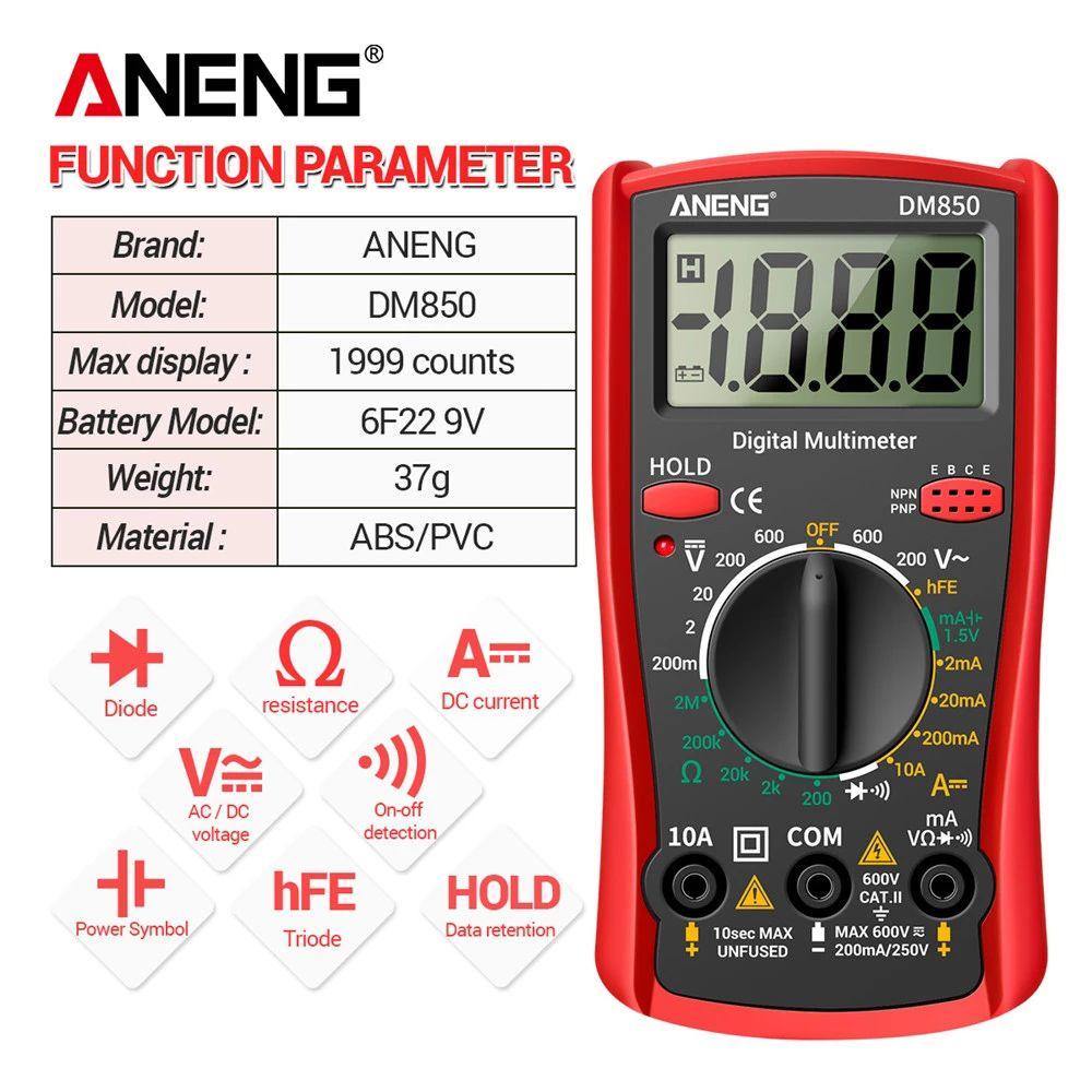 Nanas Digital Smart Multimeter Auto Multimetro 1999hitung True RMS Digital Profesional Meter