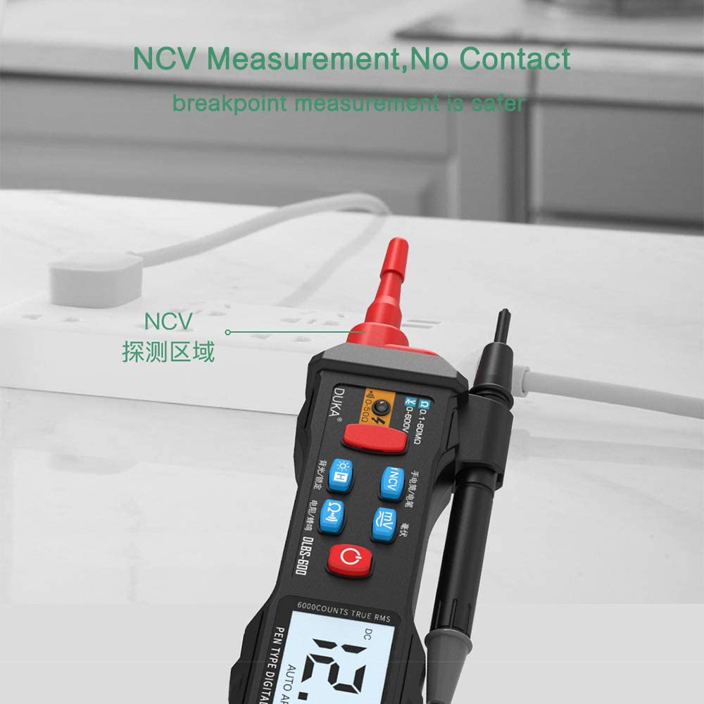 DUKA LCD Digital Multimeter Pen DLBS-600 - Duka Multi Tester