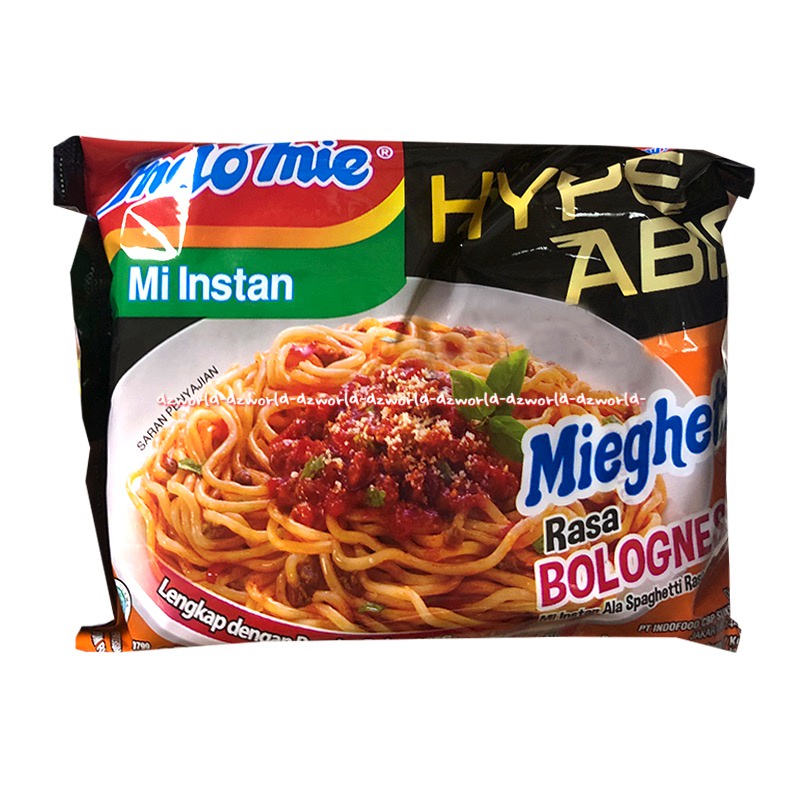 Indomie Mie Instan Hype Abis Mieghetti Rasa Bolognes Mie Spagheti Indomi Cepat Saji Spageti Bolones Pedas