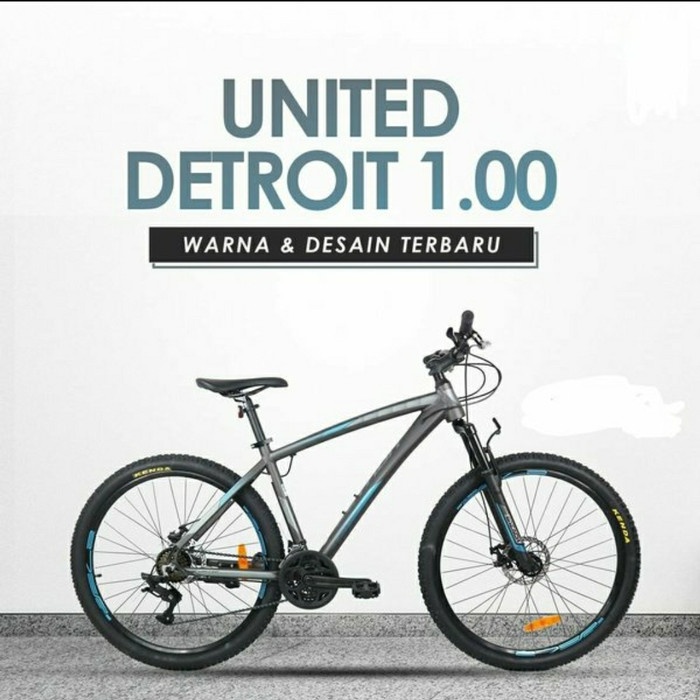 UNITED DETROIT 1.0 SEPEDA GUNUNG MTB 27.5 - Grey