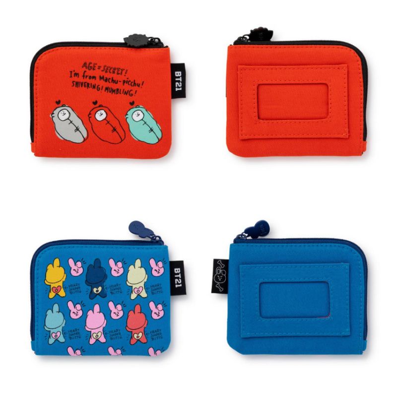 READY STOCK BT21 CHARACTER CARD POUCH OFFICIAL LINE FRIENDS - COOKY RJ